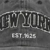 Ball Caps Embroidery Letter New York Womens Baseball Hat Vintage Waxed Cotton Buckle Hat Sun Visors Hip Pop Dad Hat Casquette Q240408