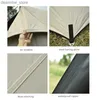 Tentes et abris Aricxi Black revêtement tarp extérieur camping solaire abri auvent tente multifonctionnelle tente ou bâche L48