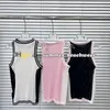 Breathable Knit Vest Designer Tank Tops Women Knits Tee Stylish Crew Neck Sleeveless Knit Top Summer Cool Knit Vest