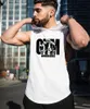 Tabbus de gymnase HOMMES Men de fitness d'été Vêtements Body Bodyy Gest Veste Mens Sports Fashion Coton T-shirts sans manches plus taille 240329