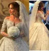 Abiti abiti da sposa di lusso 2016 Off spalla a v collo