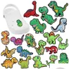 المجوهرات بالجملة 100pcs حيوانات PVC Dinosaur حديقة الحذاء ديكورات مشبك للأطفال