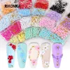 Removers 24pcs/5g Colorful Acrylic Flowers Kit for Nail Art Decorations Mix Steel Beads Gem Rhinestones Manicure Summer Nails Accessories