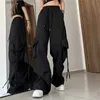 Frauen Jeans Dihope Frauen Y2K Cargohose hohe Taille Strtwear Hip Hop Hosen Frauen große Taschen Casual Drawess Baggy Joggy Pants Y240408