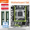 Motherboards X79 Motherboard Set with Lga2011 Combos Xeon E5 2650 V2 Cpu 2pcs X 8gb=16gb Memory Ddr3 Ecc Ram 1600mhz Nvme M.2 Slot