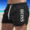 Mano de banho Man 2024 Summer praia shorts malha revestida com roupas de banho masculina masculino banheira de banheira roupas esportivas 240402