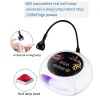 Dryers Newest Nail Lamp With 660nm Red Light To Protect Skin Nail Curing Lamps for Home & Salon Smart Led Nail Dryer for Gel Polish