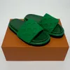 디자이너 수영장 베개 샌들 슬리퍼 남녀 여름 플랫 신발 슬라이더 패션 비치 슬리퍼 박스와 먼지 가방 35-46