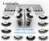 whole 3d mink false eyelashes 20304050100 pairs private fake lashes natural long makeup lash extension in bulk2683048