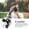 Camera's Ball Head Camcorder Action Video Abs Triple Suction Cup voor cameravoertuighouder Vervanging 360 graden DSLR Fit voor GoPro