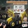 De tweerichtingsgravator Building Block Mold King 17036 Technische gemotoriseerde Bulldozer Working Truck Model App Engineering Voertuig Baksteen educatief speelgoed Kids Gift