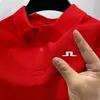 2024 European Jlindeberg Golf Summer vendiendo camiseta de golf de golf de moda para hombre de moda polo de alta calidad 240408