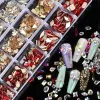 Crèmes 1 boîte 480pcs 3D strassons AB Flat Back Stones Shone Nail Art Decorations Gems Nail Gems Crystal Strass ACCESSOIRES