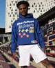 Y2k harajuku Streetwear Broken Planet Men Men Sportswear Толстовка на сфере Hoodiesweatpants Двух кусочек мешковатые брюки для трека