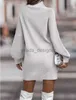 デザイナーカジュアルドレスセーター女性のカジュアルドレスクラシックヴィンテージドレス女性のノースリーブニットファブリックレディングスプリングカーディガンデザイナーセーターベアセーター