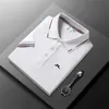 2024 JLindeberg Golf Brand Men Business Casual Polo Kort ärm T-shirt Summer Bekväm och andningsbar Street Top 240408