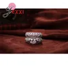 Cluster Rings Vintage Classic Ring Sets For Lover Girlfriends 925 Sterling Silver Bijoux Pave Micro Rhinestone Low Price Fast