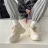 Casual Shoes Women Lace-up Chunky Sneakers Designer White Dad Platform Mesh Comfor Breathable Sport
