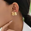 Boucles d'oreilles de cerceau mode créativité en métal en or small plaqué pour les femmes qui perçoivent des bijoux de tendance de goujon en gros