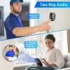 Campainhas wsdcam 4,3 polegadas smart wifi video campainha noturna visão tuya peephole camera de detecção humana campainha Alexa google anúncio