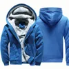 Giacca con cappuccio da uomo inverno inverno denso campata calda con cerniera in pile casual tracce fantasiose felpe maschile m- 5xl