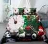 Bedding Sets 2/3 Pieces Merry Christmas Set String Ball Snowman Duvet Cover Festival Happy Holiday Bed Quilt Year