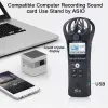 الميكروفونات الأصلية Zoom H1n Digital Voice Recorder Audio Audio Audio Microphone مقابلة مع Kingston16GB بطاقة SD Lable