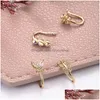 ANELOS NARECES 9pcs/conjunto Crystal Butterfly Ring Fake On Non Piercing Clip on Indianstyle Heart Cuff Nariz Jewelry 220224 Drop Deliver