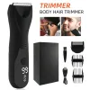 Épilator Trimmer pour les cheveux pour hommes Boules électriques Trimmer et Ré département de cheveux de l'aine pubienne Affichage à LED étanche à barbe