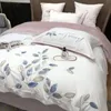 Set di seta di seta di ghiaccio di lusso Set da letto di seta per dormire nudo e trapunta set di case tessili di letti di lusso di lussuoso.