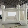 O castelo de salto branco inflável de PVC durável com a tenda de salto de slides salto salto de castelo saltitante incluiu soprador de ar para fun001 ao ar livre