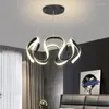 Lustres LED moderne pendentif lustre éclairage pour la salle à manger vivante restaurant cuisine star ciel conception de lampe de sur-lampe de surbande dalmable