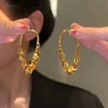 Charm Luxury Long Tassels Drop oorbellen voor vrouwen Fashion Delicate Gold Ploated Leaf Earring Party Girl Koreaanse sieraden Geschenken 2023 NEW240408