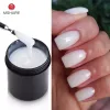 Gel MSHARE Milky White Self Leveling Gel Camouflage Encapsulated For Nail Extension Running Thin 150ml Lopende Dunne Gel