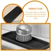 Table Mats 2 Pcs Bathroom Countertop Tray Tabletop Storage Multifunction Built God Tough Silicone Organizer Silica Gel Cosmetics Plate