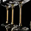 Premium gouden folie kristalglas wijn champagne bril voor drankjes whisky cup wijnglas originele cocktailset cups 240408