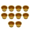 Ljushållare 10st 2Colors Gold Silver Cups Romantic Birthday Home El Wedding Decoration Jar Diy Making Breys