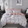 Bedding Sets Denisroom Pink Dot Heart Printing Bed Linens Cute Duvet Cover Set Kid Quilt Sheets GT41#