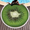 Towel Ultra Absorbent Towels Circular Beach Fruit Digital Printing Bath With Tassel Diameter 150cm Fancy Hand