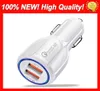 100 Fit Car USB Charger QC 30 fast charge 31A Quick Charge car charger Dual USB Fast Charging phone For Cell Phone Mobile C7632128