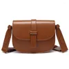 Drawstring Women's Small Bag 2024 Products Simple Saddle Wide-Strap Crossbody