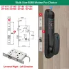 Verrouiller 8 Langue Auto Smart Door Lock Home Fechadura Eletronica Tuya WiFi Biométrique Empreinte / carte / Code / Key / TTLOC