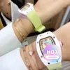Watch Designer Marshmallow Women's Automatic mécanique de montre à bracelet Mécanique ATmosphère Céramique Céramique Diamond Personnalité incrustée Small Fashion polyvalente