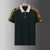 2024SS Designer Stripe Polo Shirt T Shirts Snake Polos Bee Floral Brodery Mens High Street Fashion Horse Polo T-shirt US Size XS-XL ZQM