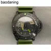 Dla patelni luksusowe męskie mechaniczne szwajcarskie automatyczne ruch Sapphire Mirror 47 mm importowany gumowy pasek obserwacyjny Włochy Sport zegarki 6mje