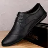 Men Dress Shoes Loze Echt lederen luxe mode -bruidegom bruiloft voor outdoor Italiaanse stijl Oxford 240407