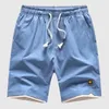Shorts masculinos para o trimestre de verão Tubo reto e fino e fino versátil casual respirável Large calça