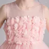 女の子のドレス子供用ドレス2024夏の韓国版ウェアパフォーマンススカートガールズフッフィーガーゼプリンセス