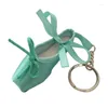 Keychains Ballet Shoe Keychain Decoration Charm ryggsäck hänge för kvinnliga flickor droppar