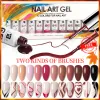 Kits Bozlin 12 färger Autumn Winter Nail Art Liner Gel Kit Design för UV/LED -naglar Ritning Polish Diy Målning Lack Line Gel Set